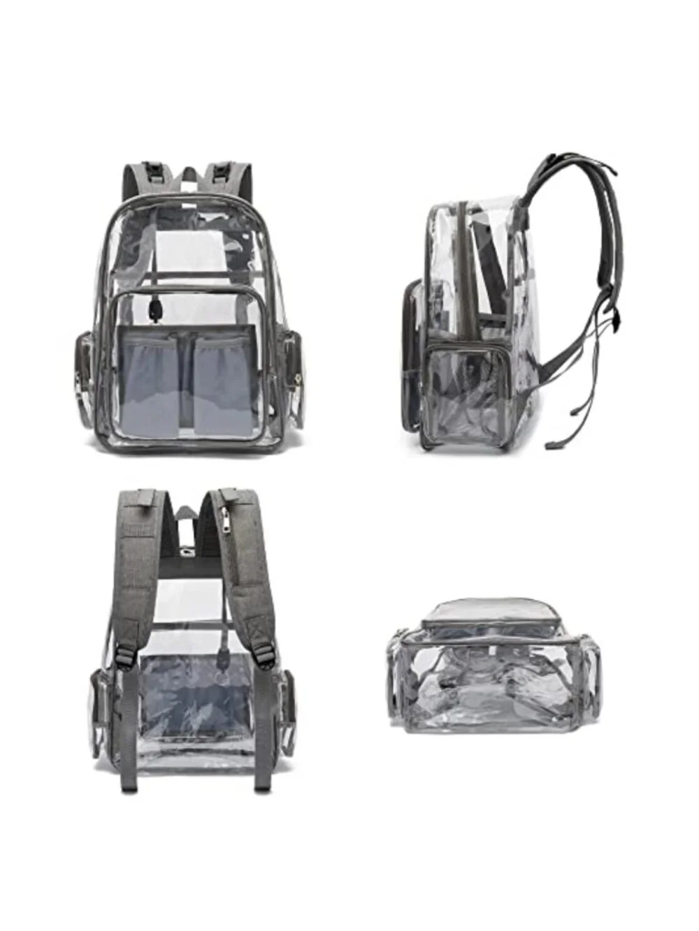 Clear Diaper Bag Backpack for Baby Girls Boys, Waterproof PVC Travel Nappy Bag